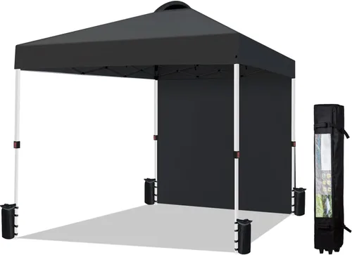 Miniatura 6 de Tienda de campaña desplegable de 10 x 10 pulgadas (con pared lateral), fácil uso instantáneo al aire libre, techo ventilado, bolsa de transporte