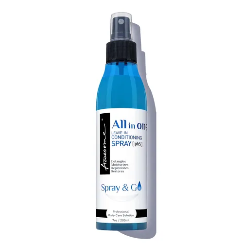 Awesome Spray acondicionador todo en uno, sin enjuague, ph5, desenreda y antiencrespamiento, hidrata y repone, deja un excelente aroma, aceite de