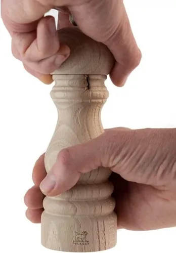 Miniatura 4 de Molinillo de pimienta de madera reciclada manual y su pimienta de comercio justo, 11.8 in - 12 pulgadas