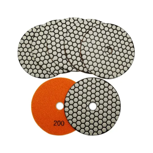 Miniatura 7 de SHDIATOOL Almohadillas de pulido de diamante seco de 3 pulgadas Grit 50 para cuarzo de mármol de granito (paquete de 7)