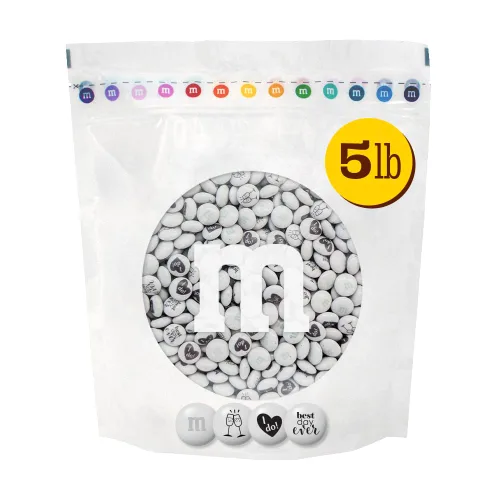 Miniatura 13 de M&M'S Caramelos de chocolate con leche para despedida de soltera, 2 libras de dulces a granel para regalos de despedida de soltera, recuerdos