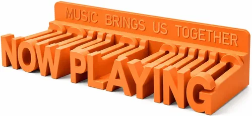 Miniatura 8 de WPESI Now Playing Soporte de pared para discos de vinilo (negro)