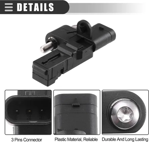 Miniatura 5 de Motoforti Sensor de posición del árbol de levas, para Mini Cooper 2007-2015, plástico ABS, 13627561753, negro