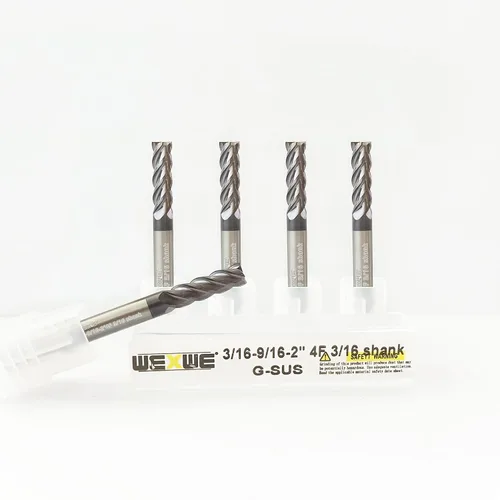Miniatura 7 de Herramientas Serie G-SUS Carburo Cuadrado Fresa de Extremo, Recubrimiento MAH, Fresa de Extremo para Acero Inoxidable, Titanio, Inconel, Aleaciones