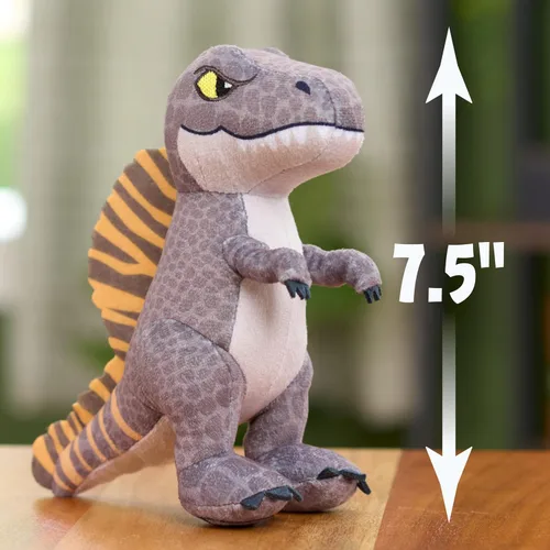 Miniatura 5 de JURASSIC WORLD Rebirth - Spinosaurio de peluche pequeño, dinosaurio de peluche de 7 pulgadas de alto, a partir de 3 años