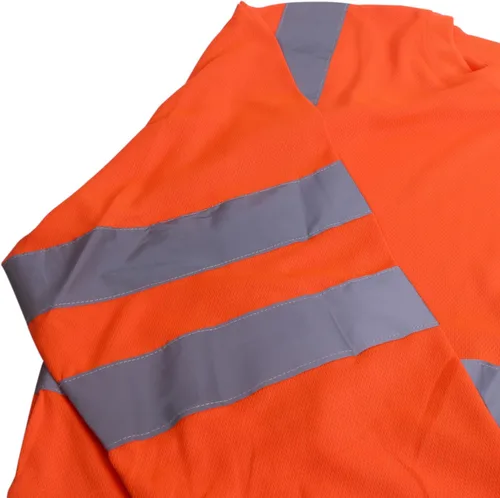 Miniatura 4 de TZ Promise Hi Vis - Camiseta reflectante de seguridad para hombre, manga corta/larga con bolsillo, alta visibilidad clase 3