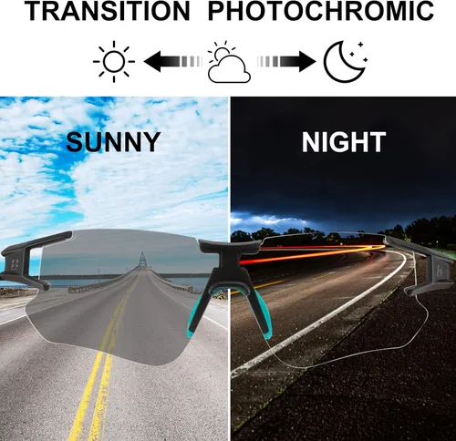Miniatura 2 de ROCKBROS Gafas de sol de ciclismo fotocromáticas para hombres y mujeres, gafas deportivas con protección UV