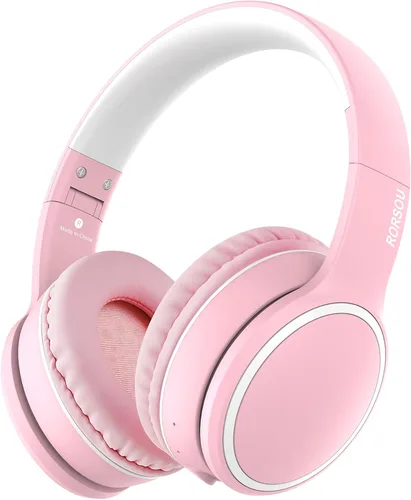 Miniatura 10 de B10 auriculares Bluetooth supraaurales, 2 modos de música EQ (Normal/Graves) y 50 horas de reproducción, auriculares inalámbricos con micrófono