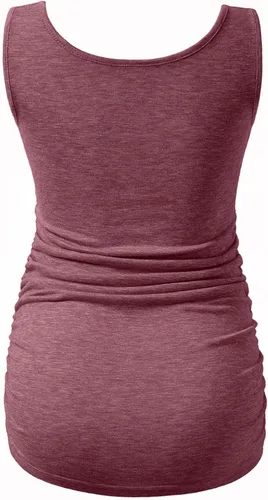 Miniatura 2 de Camisetas sin mangas de maternidad para mujer, fruncidas, sin mangas, básicas, camisa de maternidad, chaleco de embarazo