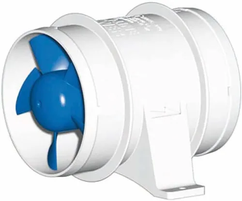 Rule Soplador de sentina marino en línea, conexiones deslizantes, flujo de aire de alto volumen eficiente y silencioso