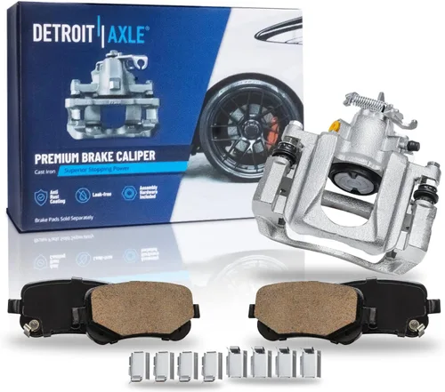 Detroit Axle - Kit de freno trasero para Chrysler Town & Country Dodge Grand Caravan VW Routan, repuesto de pastillas de freno de cerámica