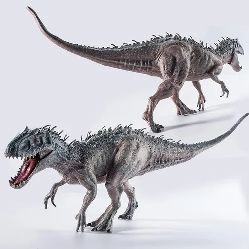 Miniatura 7 de Juego de 2 piezas de dinosaurios, tiranosaurio Rex grande de 15.7 pulgadas y T-rex realista de 12.2 pulgadas, figura de acción de dinosaurio