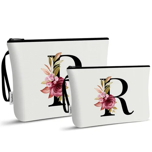 Miniatura 78 de Vavabox A-Z Bolsa de Maquillaje Personalizada, Regalos de Cumpleaños para Mujeres y Mamá, Regalos para la Mejor Amiga, Bolsa de Cosméticos