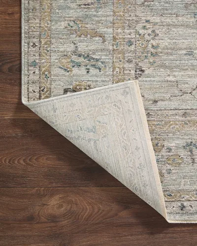 Miniatura 6 de Loloi Magnolia Home de Joanna Gaines Millie Collection MIE-02 Cielo/Oro 7'-10" x 7'-10", 0.25" de altura de la pila, alfombra redonda para área