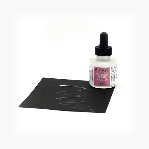 Miniatura 2 de Dr. Ph. Martin's Frisket Mask Liquid (Nivel 1) Líquido de enmascaramiento, 1.0 oz, transparente, 1 botella