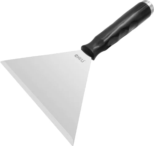 Rascador de poste de acero inoxidable de 7 pulgadas, hoja resistente de 0.071 in, ideal para quitar pintura de techo y raspar papel tapiz, se adapta