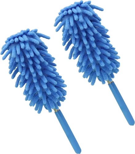 Miniatura 8 de Plumero de microfibra, plumero de mano de microfibra, herramienta de limpieza de microfibra lavable, plumeros extensibles para limpieza de oficina