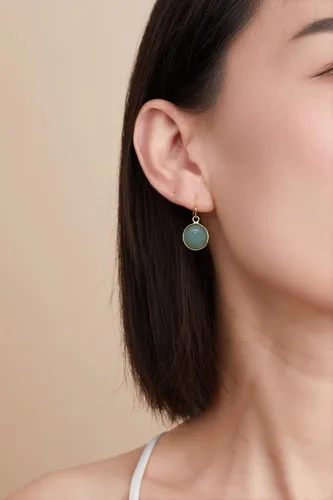 Miniatura 31 de 14K Gold Earrings for Women Handmade Green Jade Jewelry Green Stone Earrings for Women Dangle Birthstone Earrings Gift for Anniversary Graduation