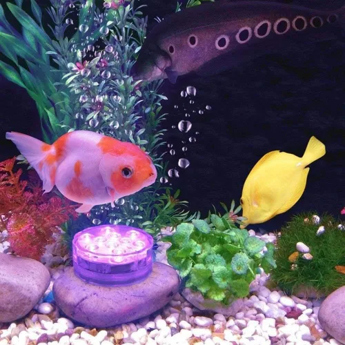Miniatura 6 de AquaMiracle Luces LED sumergibles con mando a distancia, impermeables, operadas por batería, luces multicolor que cambian de color para jacuzzi