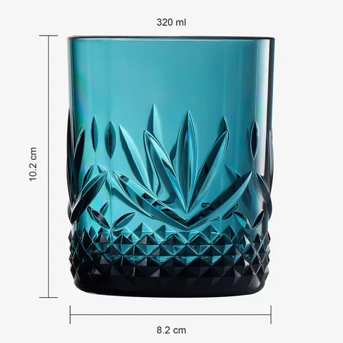 Miniatura 3 de Vasos irrompibles de plástico Tritan para cóctel, whisky, agua y vino Juego de 4 vasos Rocas reutilizables a la antigua, colores pastel Tenue