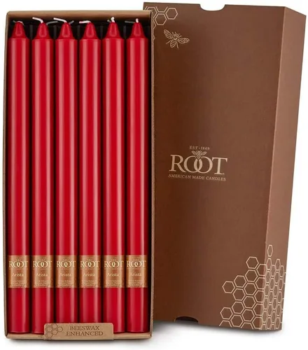 Miniatura 37 de Root Candles Velas de Cena Sin Aroma Juego de Velas en Caja de Mezcla Premium de Cera de Abeja, 9 Pulgadas, Rosa Polvoriento, 4 Unidades Rosa