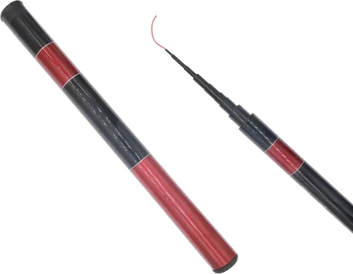 Miniatura 8 de Caña de pescar telescópica Tenkara de 1,5 m/2,7 m/3,6 m - Cañas de pescar ultraligeras para viajes - Caña plegable portátil para bass y crappie