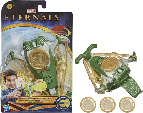 Miniatura 2 de Marvel The Eternals - Juguete lanzador de discos cósmicos, inspirado en la película Eternals, incluye 3 discos, para niños a partir de 5 años