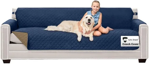Miniatura 80 de Sofa Shield - Funda para sillón reclinable con correa patentada, protector de cojín, funda reversible diseñada en EE. UU. resistente a manchas