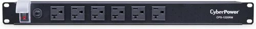 Miniatura 7 de Montaje del rack PDU Cyberpower Cps-1220 Rms, conector múltiple, 12 salida 20 A, 2400 VA, 1800 julios Negro