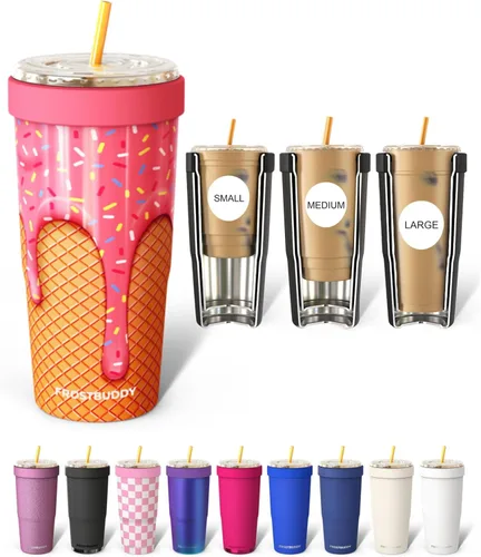Miniatura 34 de Frost Buddy Togo Buddy 30oz Stainless Steel Vacuum Insulated Tumbler To Go Coffee Cup – Iced Coffee Sleeve, Travel Mug, Thermal Cup for Hot & Cold