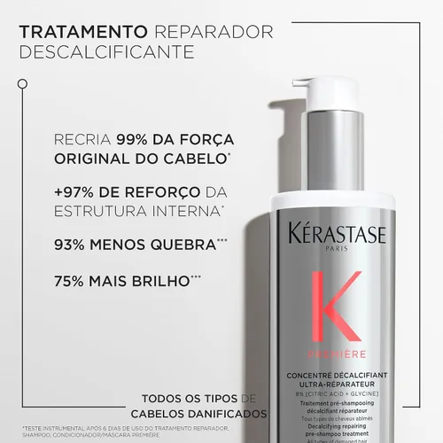 Miniatura 4 de Kérastase Premiere Tratamiento Pre-Champú de Reparación - Doble Acción para Cabello Más Fuerte, Repara Daños y Acumulación de Calcio, 93% Menos