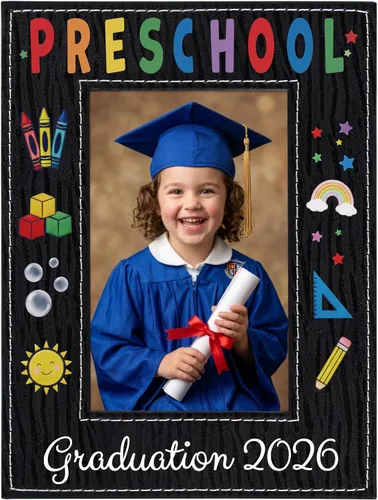 Miniatura 8 de SICOHOME Regalos de graduación de jardín de infantes – Marco de fotos de graduación preescolar preescolar 2026 de 4 x 6 pulgadas, regalo
