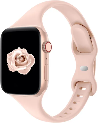 Miniatura 39 de Acrbiutu - Correas compatibles con Apple Watch de 38, 40, 41, 42, 44, 45, 46 y 49 mm, delgada, de silicona, para iWatch serie Ultra, 10, 9, 8, 7, 6