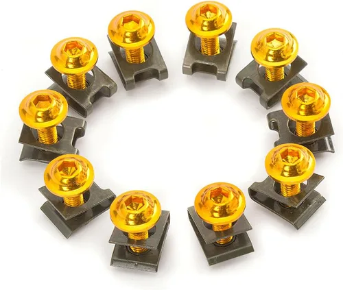 Miniatura 7 de 30 unids M6 0.236 in motocicleta carenado cuerpo tornillo tornillo spire velocidad sujetador tuerca ajuste para S1000RR CBR1000RR Ninja ZX10R