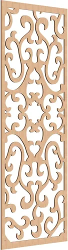 Miniatura 88 de Smithfield Paneles de pared decorativos de madera con calado, 13 3/8 pulgadas de ancho x 34 3/8 pulgadas de alto x 3/8 de alto, roble rojo rojo