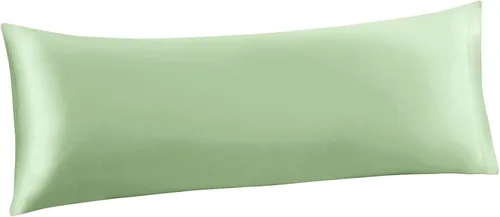 Miniatura 24 de Ersmak Juego de 2 fundas de almohada de satén estándar, ultra suaves y sedosas para cabello y piel, resistentes a las arrugas a la decoloración