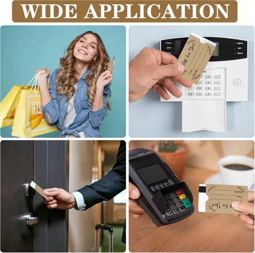 Miniatura 5 de Teling - 800 sobres para tarjetas de regalo, fundas para tarjetas de crédito, papel kraft marrón, mini, sobres para llaves de hotel de negocios
