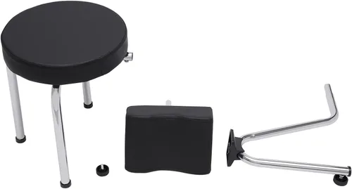 Miniatura 5 de Silla ajustable de pedicura con almohadilla de PVC, taburete de pedicura de salón de belleza, reposapiés de pedicura, reposapiés, taburete portátil