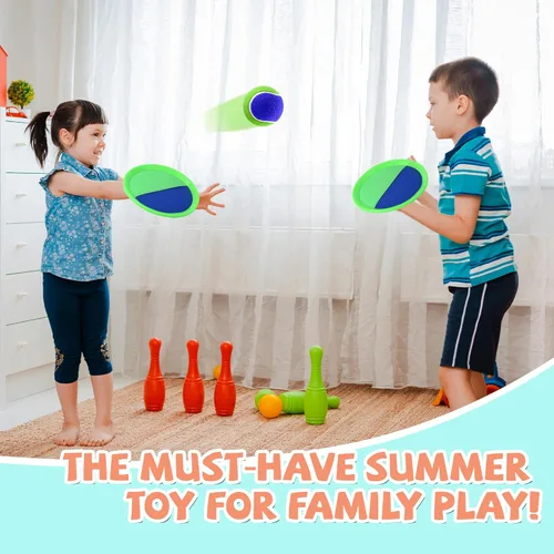 Miniatura 3 de Juego de pelotas para lanzar y atrapar, juguetes de playa para niños, juguetes al aire libre y juegos de patio para niños y niñas, mejora