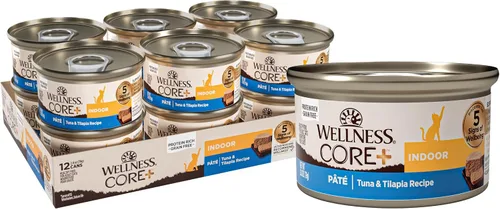 Miniatura 14 de Wellness CORE+ Digestive Health Pate Alimento húmedo enlatado en paté para adultos, natural, rico en proteínas, sin granos, receta de pescado