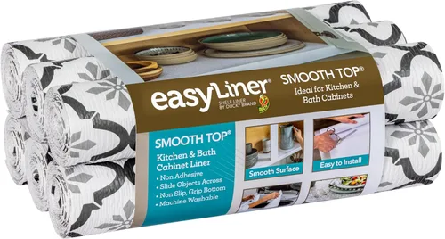 Miniatura 8 de Smooth Top EasyLiner para armarios y cajones - Fácil de instalar y cortar a medida - Papel para estantes y forro para cajones no adhesivo - Forro