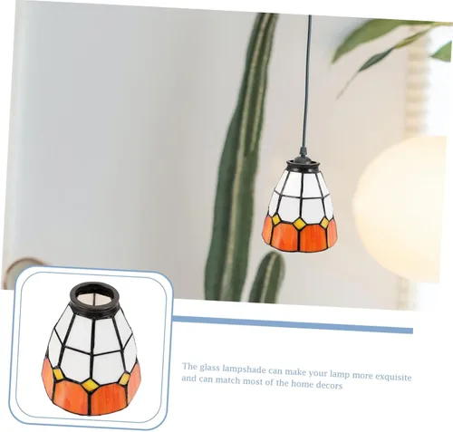 Miniatura 9 de DOITOOL Lámpara decorativa de cristal para lámpara de techo, cubierta festoneada colgante