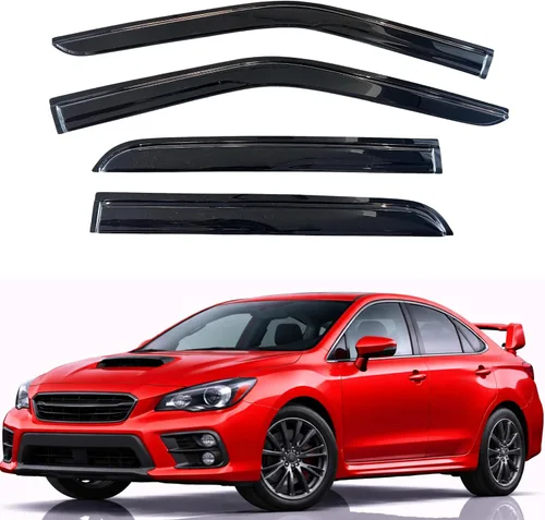 Miniatura 315 de KPY Visor de ventana compatible con Hyundai Tucson 2021-2025, 4 piezas de deflector de ventilación para ventana lateral, estilo Mugen, protector
