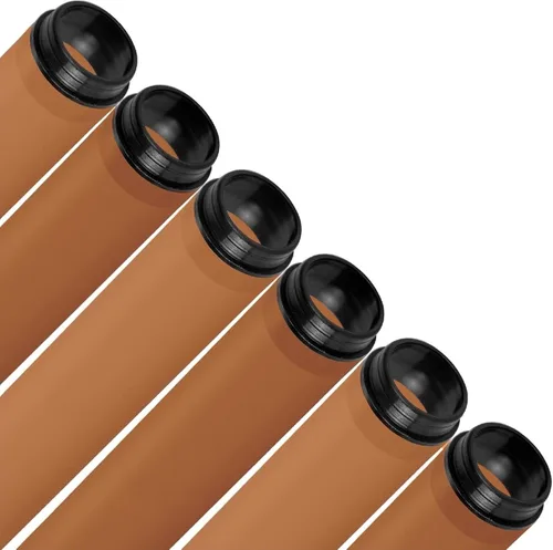 KASTLITE Fundas de seguridad fluorescentes T12 de 48 pulgadas | Ámbar | Se adapta solo a lámparas T12 | 1.71 pulgadas de diámetro | Paquete de 12