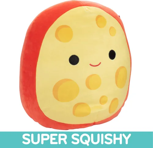 Miniatura 3 de Squishmallows Original 10 Pulgadas Mannon El Queso Gouda De Navidad - Peluche Oficial Jazwares - Animal De Peluche Blando Y Acogedor, Comestible Y
