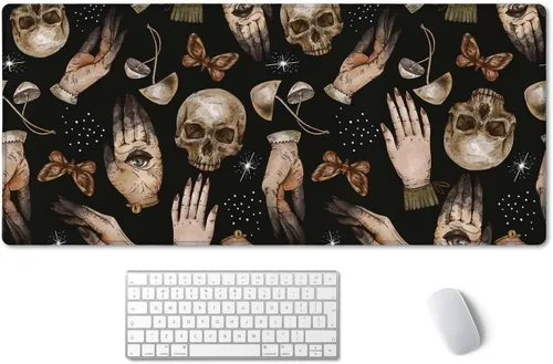 Miniatura 8 de SSOIU Alfombrilla de Ratón para Juegos Extendida XXL ArtSo Alfombrilla Grande para Teclado Mousepad Largo Decoración de Escritorio Almohadilla