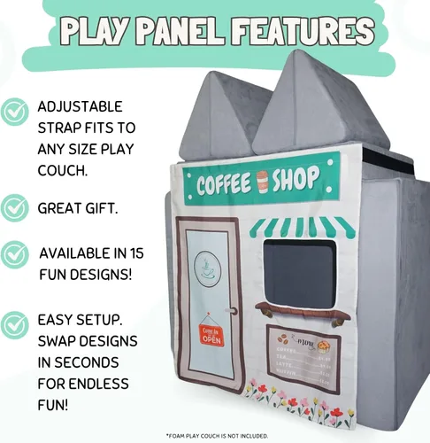 Miniatura 3 de Couch Swag Panel de juego para sofá de espuma para niños, sofá infantil (cafetería)