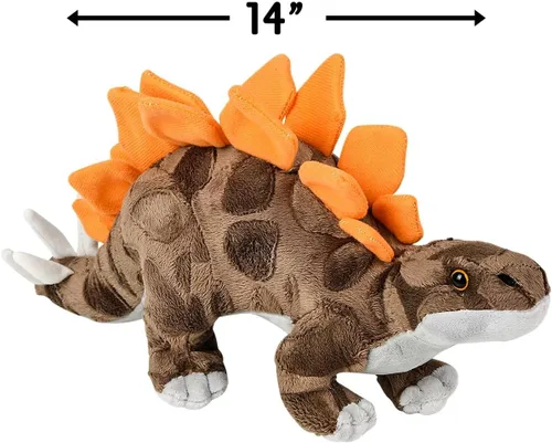 Miniatura 2 de Rhode Island Novelty Peluche de estegosaurio Animal Den de 14 pulgadas