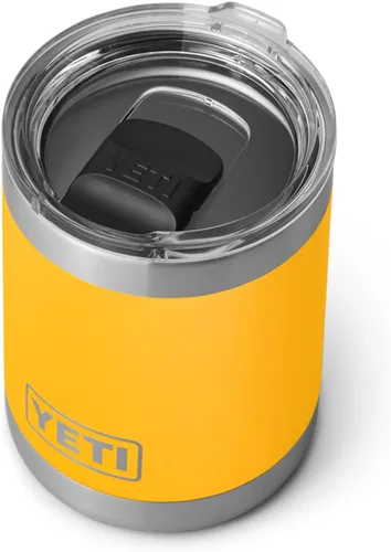 Miniatura 21 de Yeti Rambler Vaso corto de 10 onzas con aislamiento térmico al vacío, de acero inoxidable, con tapa MagSlider Rosa arenisca.