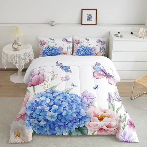 Miniatura 18 de Erosebridal Juego de edredón de robot tamaño Queen, juego de ropa de cama de decoración de robot espacial para dormitorio de niños y niños, juego